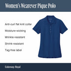Port Authority Women'S Wearever Signature Pique Polo