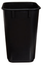 Amazon Basics Small Rectangular Commercial Office Wastebasket, Easy to Clean, 3 Gallon, Black, 2-Pack