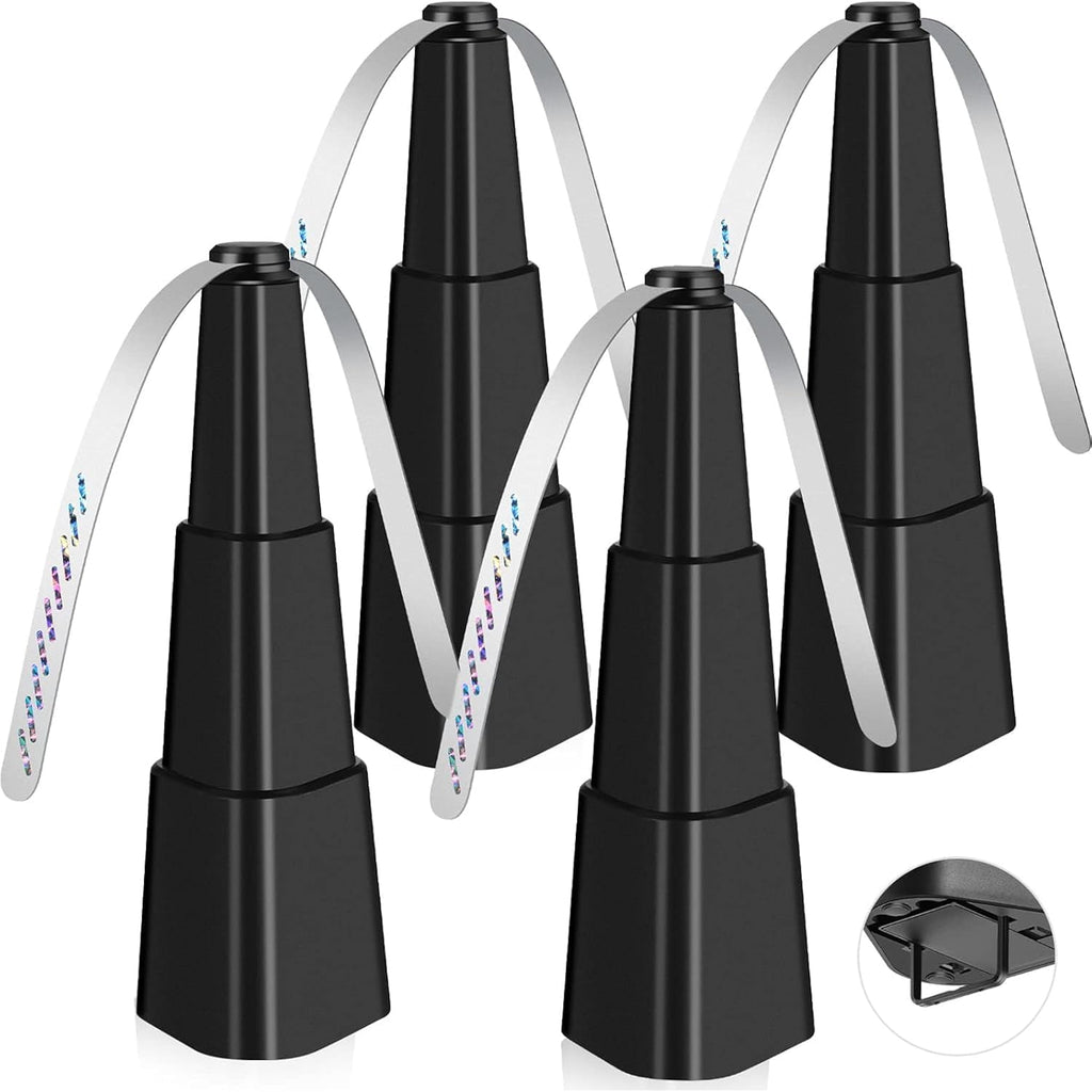 Fretech Fly Fans For Tables 4 Pack - Portable Automatic Picnic Table Food Repellent Fans Spinner For Restaurant, Party, Home