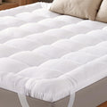 Ultra Soft Full Size Mattress Topper - Cloud-Like Mattress Pad For Full Back Support - Breathable Cooling Material For Hot Sleepers, White