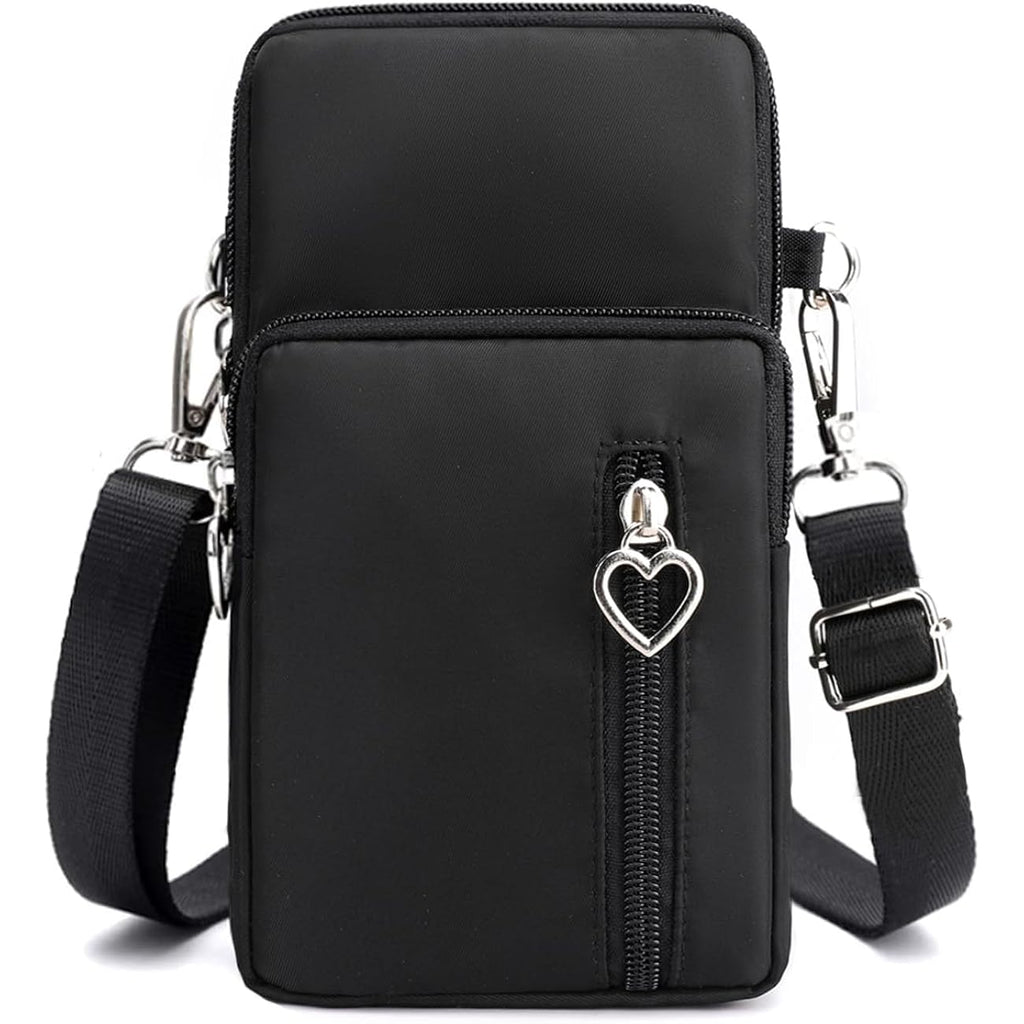 JANKS Small Crossbody Bag for Women - Mini Phone Purses with Crossbody Strap and Wallet - Nylon Arm Bag
