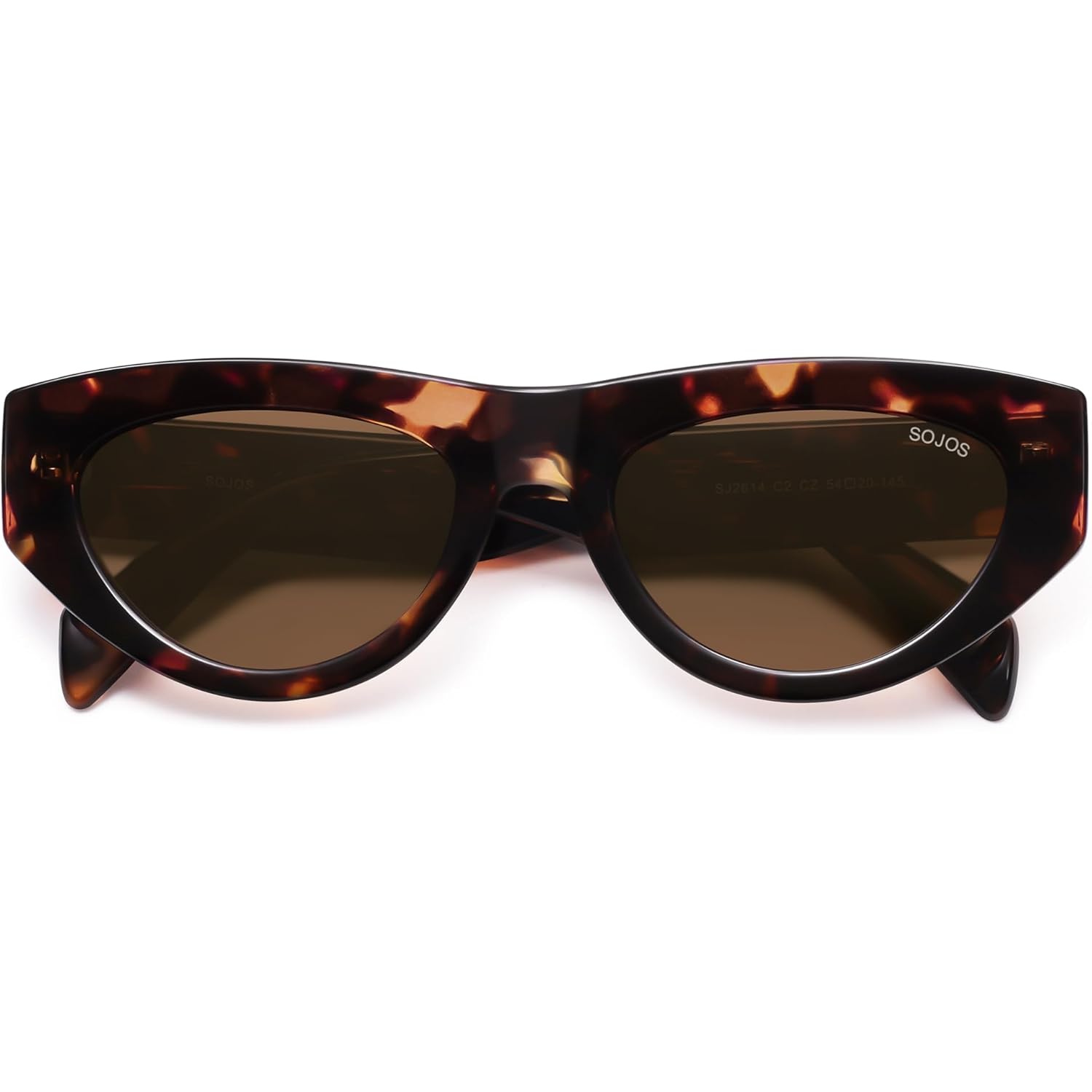 SOJOS Trendy Polarized Sunglasses Womens Retro Vintage 90s Cute Cat Eye Sun Glasses SJ2614
