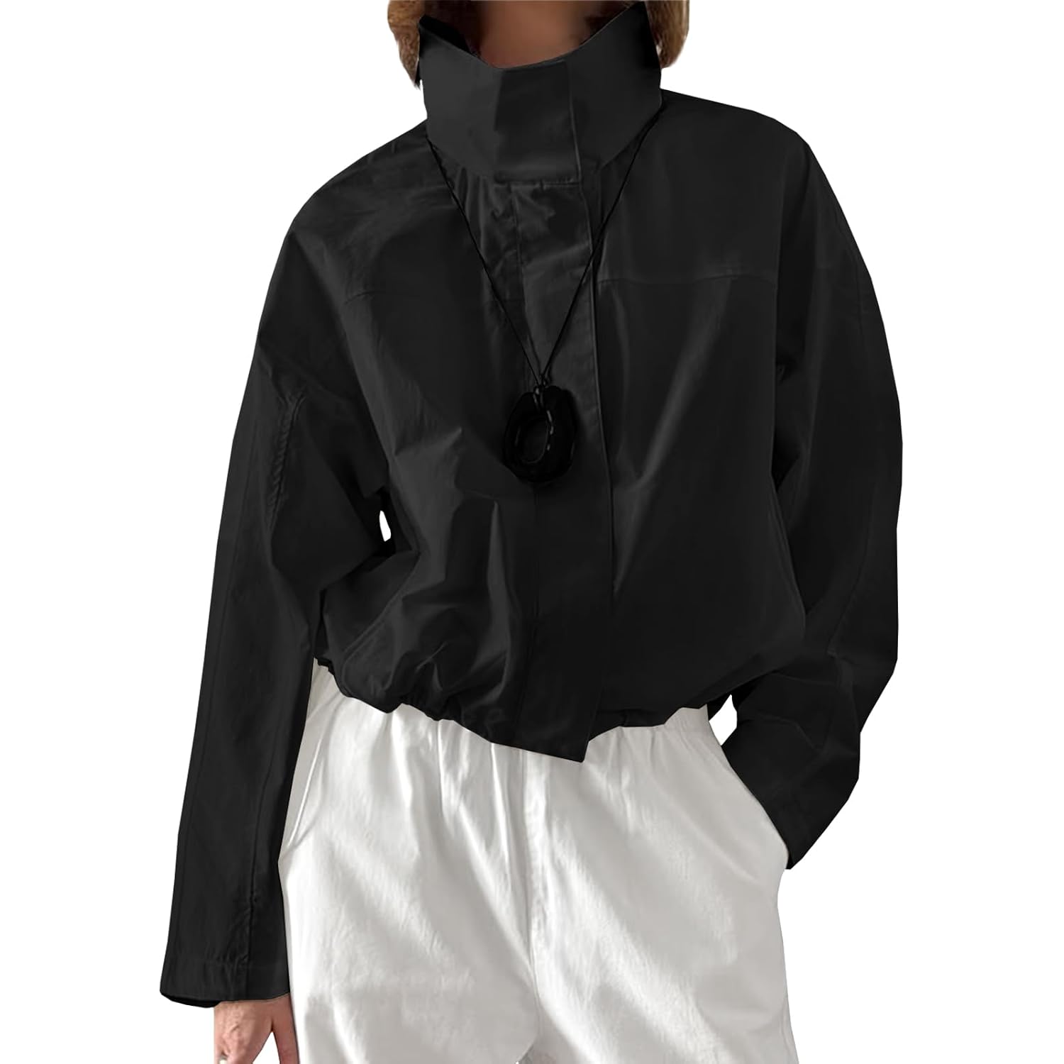 Womens Casual Lightweight Jackets Hooded Windbreaker Jacket Sun Protection Coat Spring Outerwear