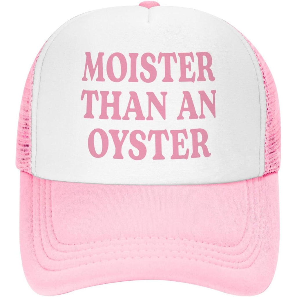 Funny Trucker Hats for Women: Inappropriate Adult Humor Gag,for Bachelorette & Girls Trips | Trendy Pink Summer Caps Moister Than an Oyster