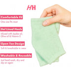 Handmade Heroes Foot Mask for Cracked Heel Treatment Gel Mask for Dry Cracked Feet Women with Jojoba & Vitamin E Intensive Overnight Heel Repair Moisturizing Overnight 2pc