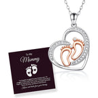 Pregnancy Gifts for First Time Mothers: Mom to be Sterling Silver Necklace Bracelet Earrings for Expecting Women Gifts for Pregnant Wife Daughter Sister Friends