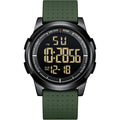 GOLDEN HOUR Ultra-Thin Minimalist Sports Waterproof Digital Watches Men with Wide-Angle Display Rubber Strap Wrist Watch for Men Women