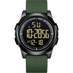 GOLDEN HOUR Ultra-Thin Minimalist Sports Waterproof Digital Watches Men with Wide-Angle Display Rubber Strap Wrist Watch for Men Women
