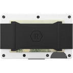 The Ridge Wallet For Men - Slim Minimalist Compact Wallet And Card Holder, Rfid Protected Front Pocket Wallets For Men With Integrated Money Clip (Polar White)