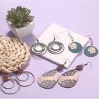 10/14 Pairs Vintage Dangle Earrings for Women Boho Jewelry Set Sunflower Geometric Teardrop Earrings