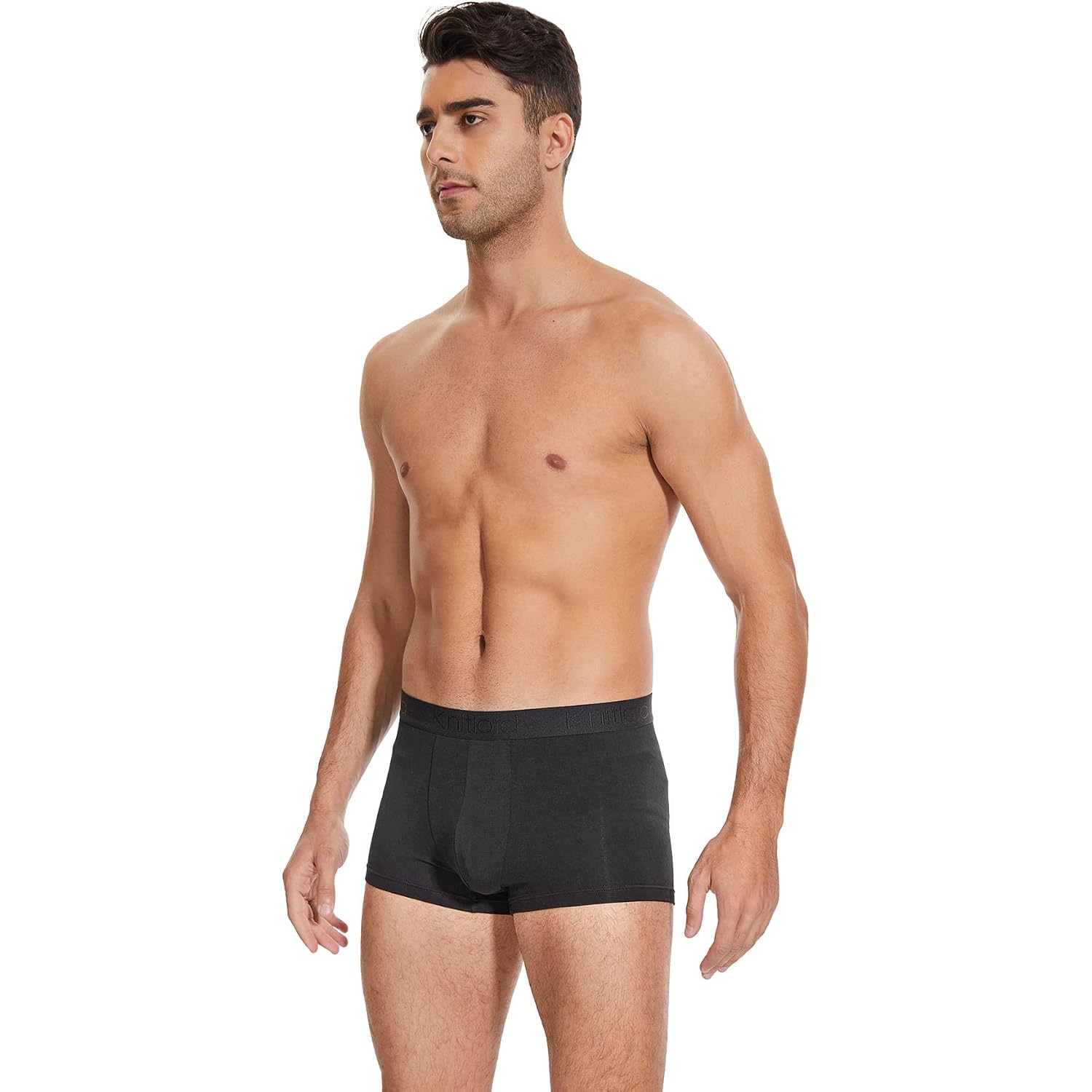 Men'S Breathable Underwear Bamboo Viscose Boxer Briefs Short Leg Trunks 3 Or 4 Pack