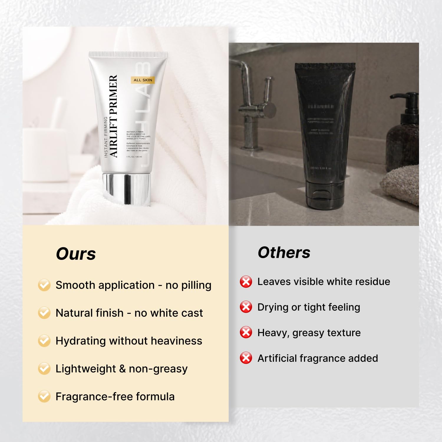 Instant Tightening Face Lift Cream – Instant Face Lift Cream, Makeup-Friendly Wrinkle Filler, Smooths Fine Lines & Blurs Pores with Hyaluronic Acid, Peptides & Panthenol, 1 Fl Oz