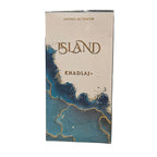 Khadlaj Island Extrait De Parfum, Luxury Fragrance In Emerald Green Glass Bottle With Gold Cap, Premium Middle Eastern Perfume
