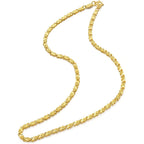 CHOW SANG SANG 999.9 24K Gold Machinery Chain Price-by-Weight 16.46g Gold Barleycorn Chain Necklace for Women 91555N | 17.7 Inches, (45 CM)