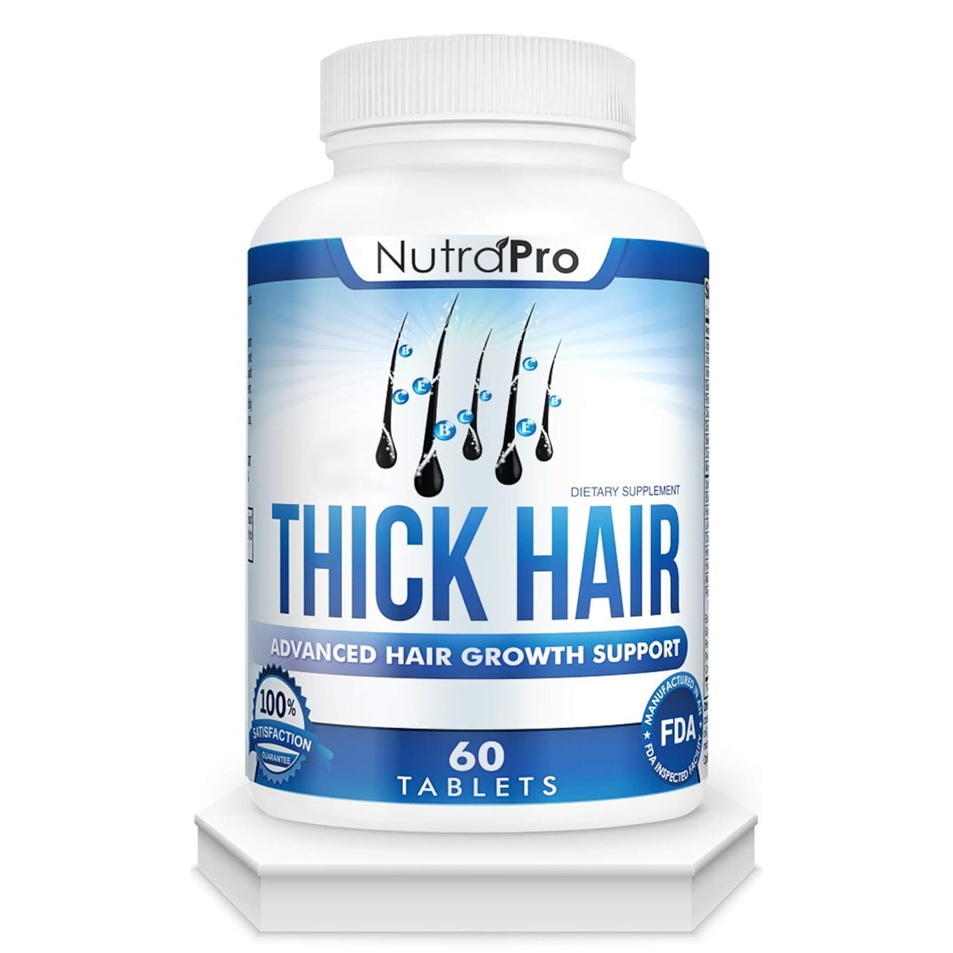 Thick Hair Growth Vitamins– Hair Growth Pills With Dht Blocker Stimulates Faster Growth For Weak, Thinning Hair–Biotin Hair Supplements With Keratin & Collagen Helps Men&Women Grow Perfect Hair.