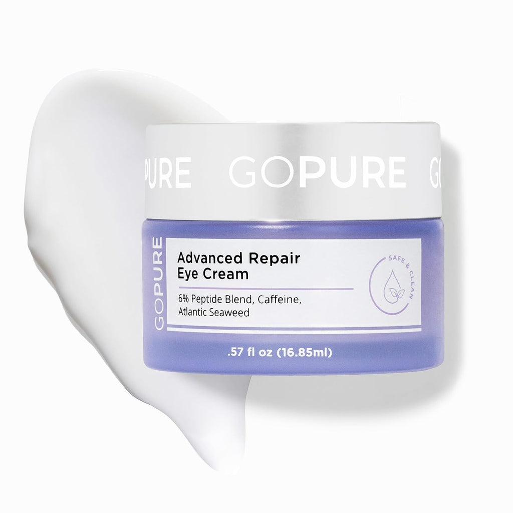 Gopure Advanced Repair Eye Cream - Under Eye Cream For Puffiness, Bags, And Dark Circles, Visibly Improve The Look Of Fine Lines, Wrinkles, And Crows Feet - 0.57 Fl Oz