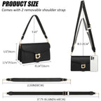Crossbody Bags For Women Trendy - Small Cross Body Purse Shoulder Bag Leather Handbags Evening Clutch With 2 Straps | 2 Detachable Straps