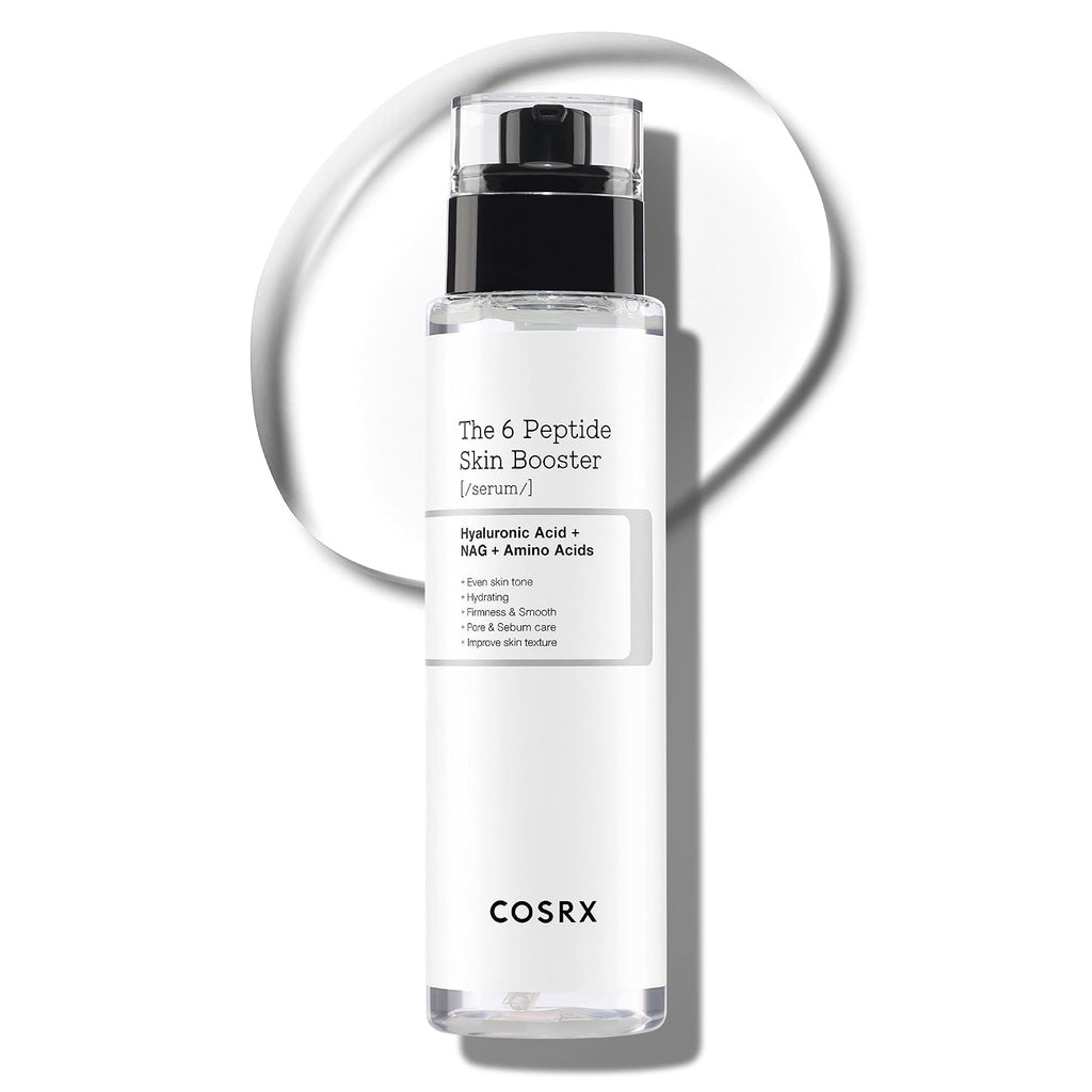 Cosrx 6X Peptide Collagen Skin Booster Toner Serum For Dull & Uneven Skin, Preps Skin With Copper Peptides, Ghk-Cu, Skin Renewal Boosting Facial Essence, Korean Skin Care, 5.07 Oz