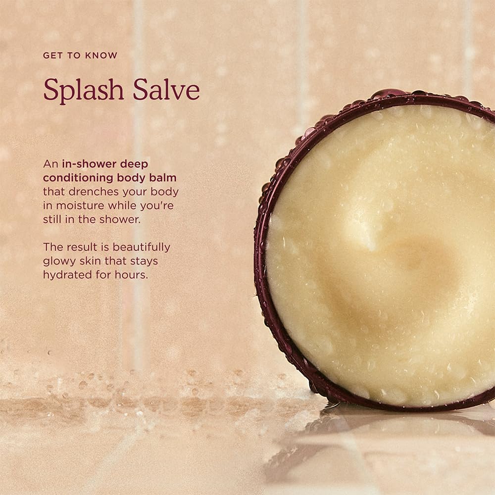 Hanni Splash Salve In-Shower Moisture Treatment For Dry Skin, Hydrating Body Moisturizer With Shea Butter, Coconut Oil & Jojoba, 250 Ml / 8.8 Oz