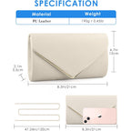Clutch Purses For Women, Pu Leather Formal Evening Bags Shoulder Party Handbags Wedding Cocktail Prom Clutches