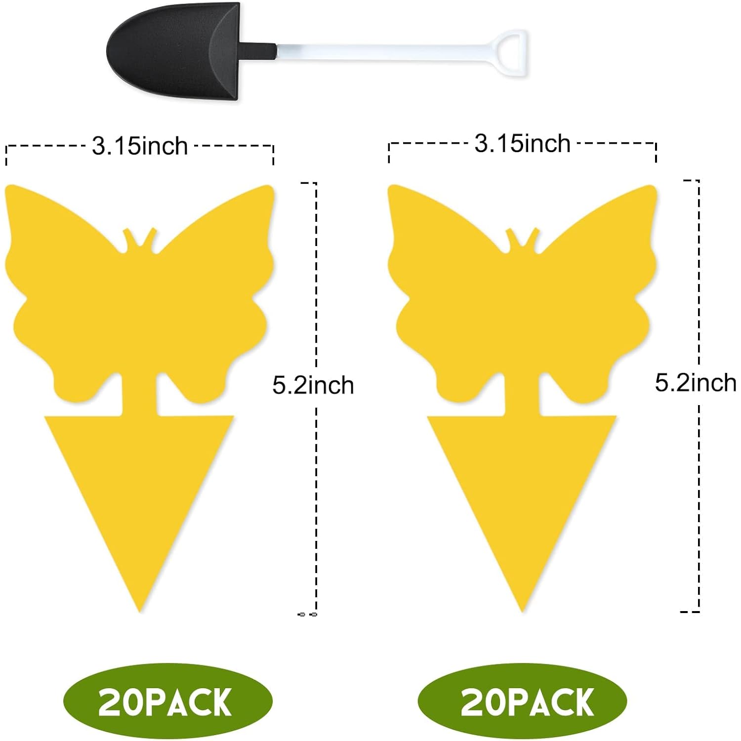 40 Pack Fungus Gnat Traps For House Indoor, Yellow Sticky Traps For Plants | Fruit Fly Traps For Indoors, Gnats Sticky Trap For Plants, Dual-Sided Glue For Gnats, Fruit Fly, Aphid, Indoor & Outdoor Use