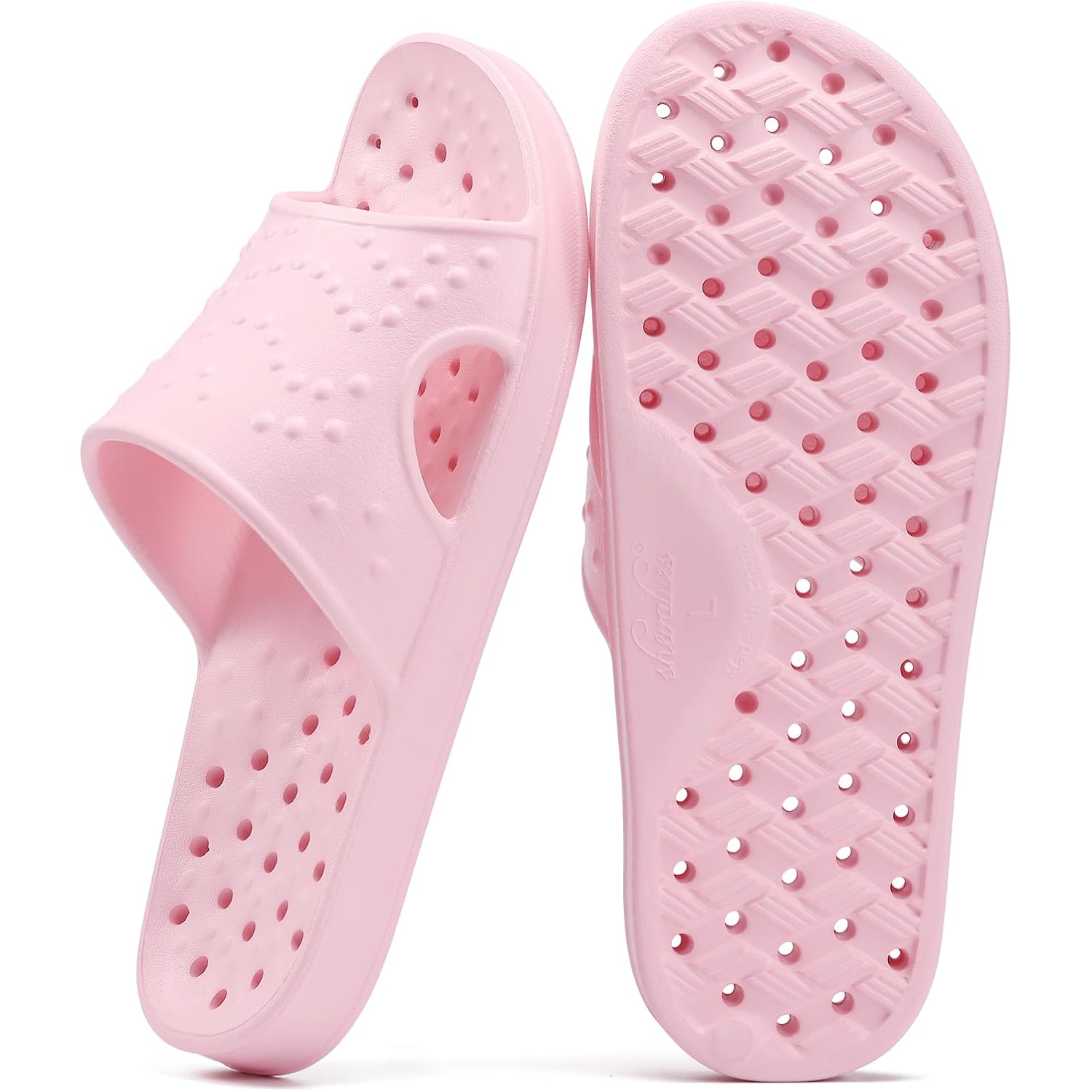 Shevalues Shower Shoes For Women Men With Arch Support Quick Drying Pool Slides Lightweight Beach Sandals With Drain Holes