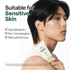 Dr. G Green Mild Up Defense Mineral Sunscreen - Spf 50 Broad Spectrum Korean Sunscreen - Lightweight & Reef-Safe Mineral Formula - For Sensitive Skin - Non-Greasy - With Centella Asiatica - 1.69 Fl Oz