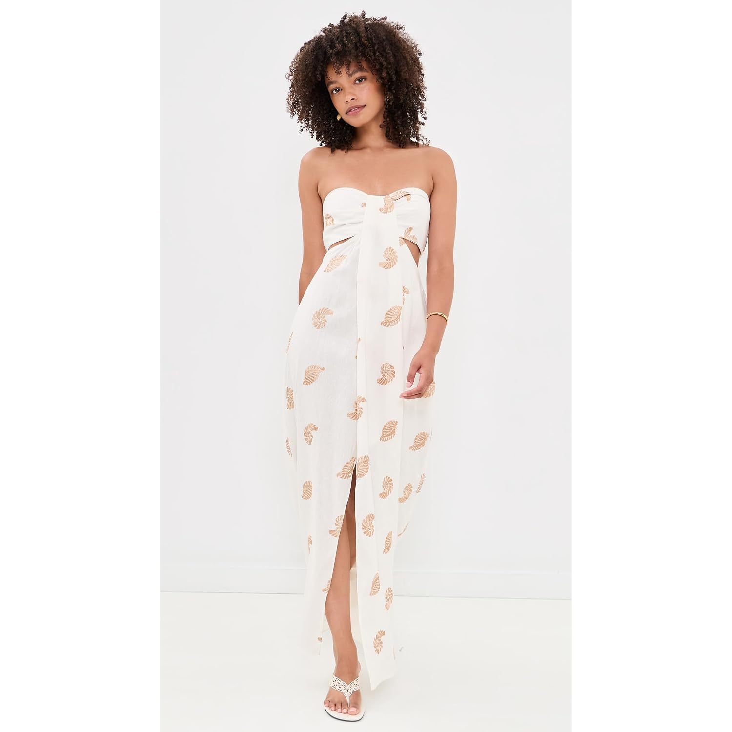 Dress To Women'S Embroidered Shell Linen Maxi Dress