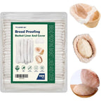 100 Pcs Banneton Liner,Banneton Bread Proofing Basket Non Woven Liners Non-Stick Dough,Bread Proofing Cover,Elastic Banneton Basket Liner For Prevents Dough From Sticking To Basket