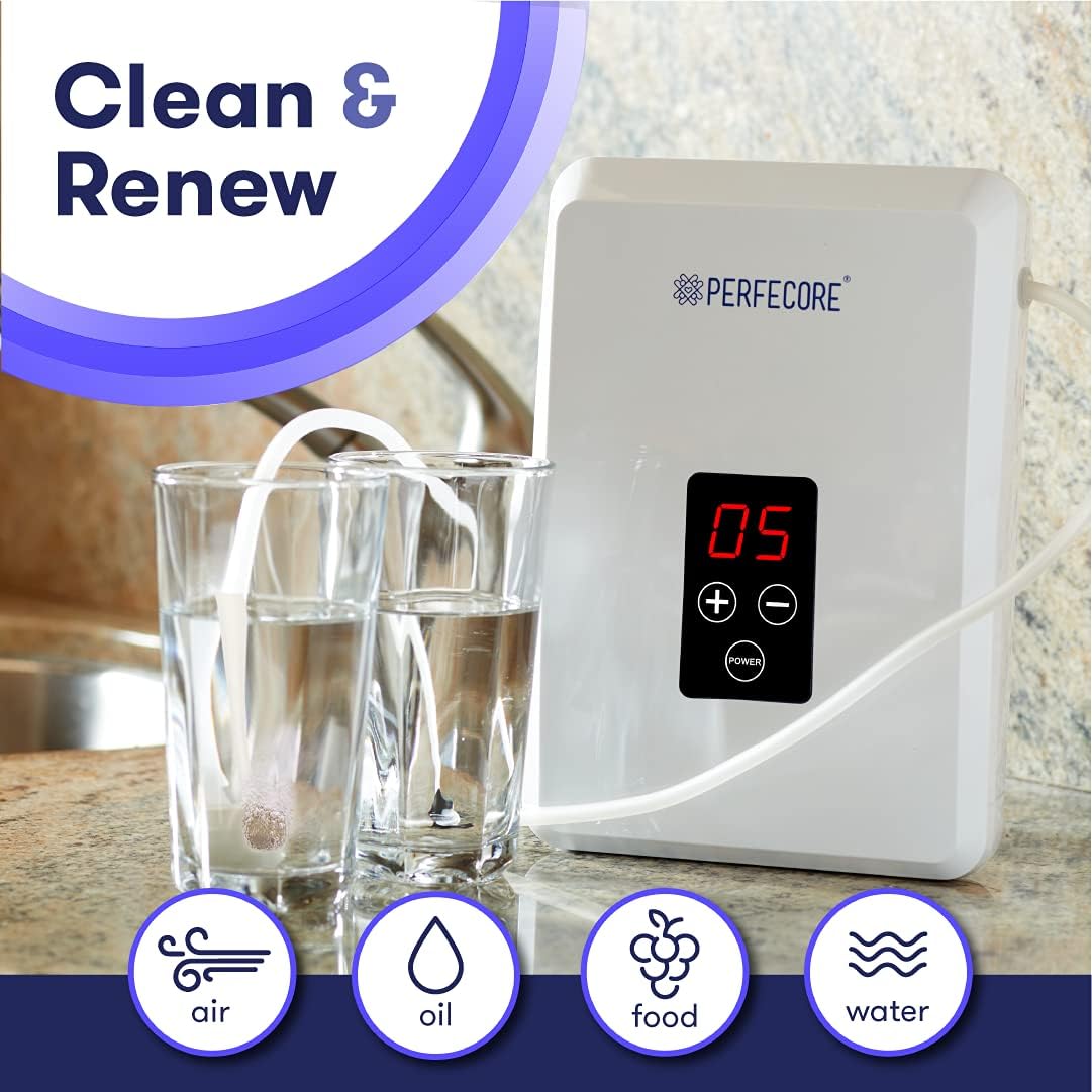 Water Ozonator - Odor Eliminator And Fresh Water Machine W/Diffuser Stones And Timer - For Home, Kitchen, Fruits & Vegetables - 600 Mg/Hour