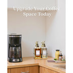 Rotating Coffee Syrup Organizer, Syrup Bottle Holder For Coffee Syrup Dispenser 16.9Oz, Bamboo Coffee Syrup Rack For Coffee Bar Station Countertop, Coffee Bar Accessories(Syrup Rack Only)