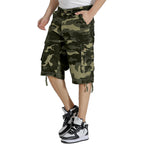 Mens Cargo Shorts Multi Pockets Twill Cotton Relaxed Fit Outdoor Camo Cargo Short For Men