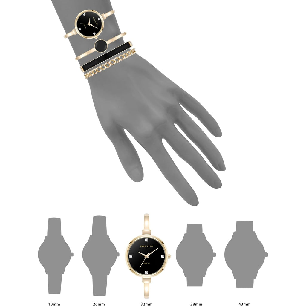 Anne Klein Women'S Bangle Watch And Bracelet Set