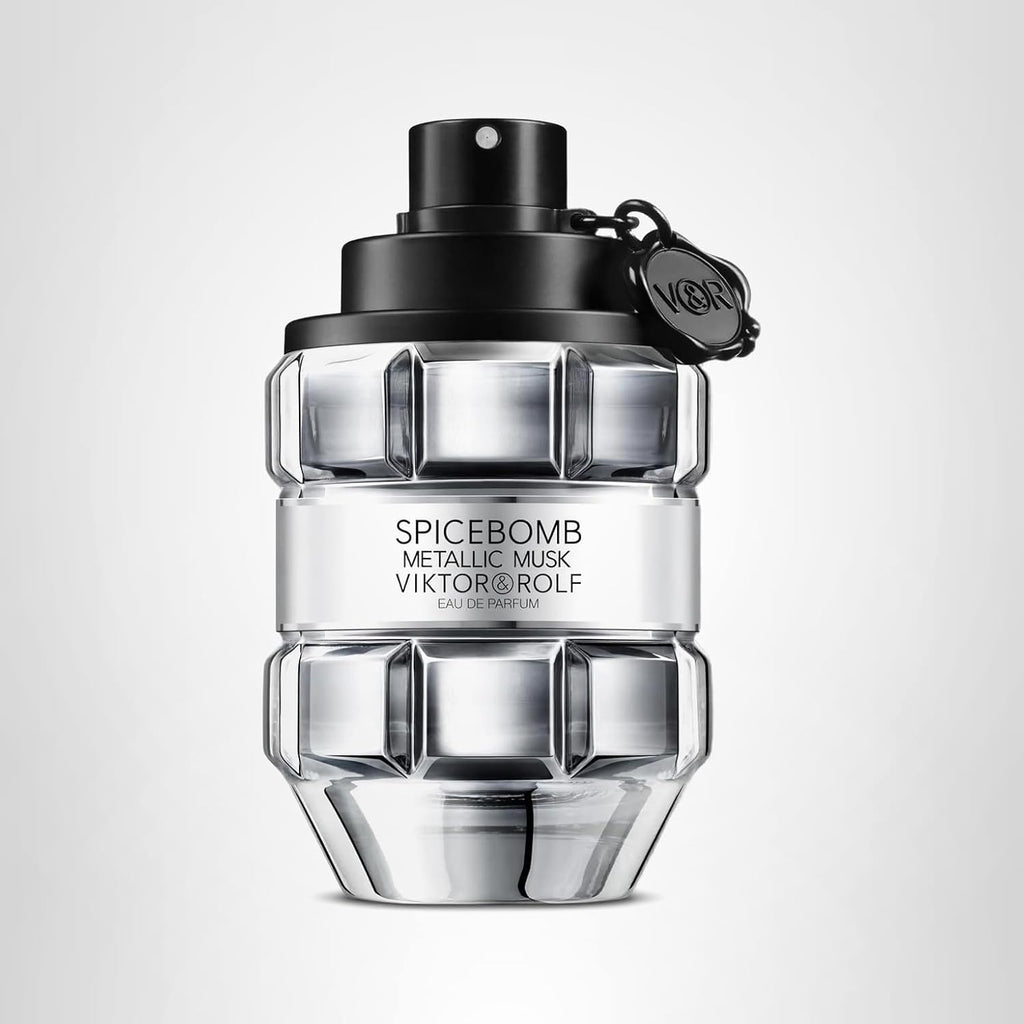 Viktor&Rolf - Spicebomb Metallic Musk - Eau De Parfum - Cologne For Men - Ambery Fragrance - With Warm Musk, Silver Suede & Black Pepper