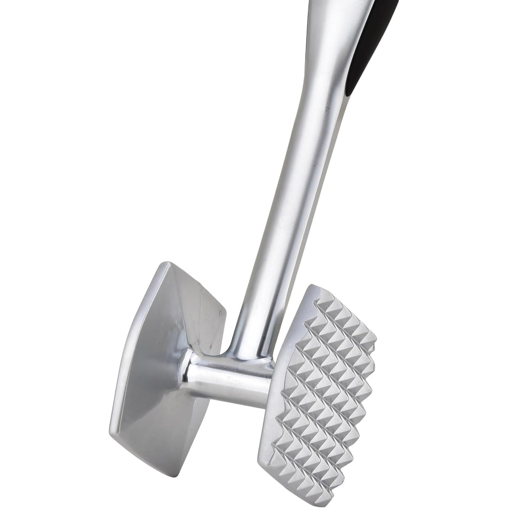 Aliglow Meat Tenderizer Hammer Tool Pounder For Tenderizing Steak Beef Poultry, Heavy Duty Dual-Sided Mallet With Soft Grip Handle - Multifunctional Kitchen Beater For Chicken,Fish, Baking