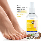 Instant Foot Peeling Spray- Coconut Foot Peeling Spray Instantly Remove Dead Skin, Hydrate & Nourish. Exfoliate Dry, Rough Skin- 4 fl.oz