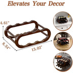 Peker Wine Rack – Small Countertop Wine Rack & Wine Bottle Holder For Cabinet And Countertop, Stylish Natural Wood Wine Holder Claret