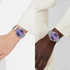 LN LENQIN Ladies Watches Womens Watch Stainless Steel Analog Quartz Watches for Women Waterproof Easy Reader Women's Wrist Watch with Date Expansion Band