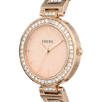 Karli Three-Hand Rose Gold-Tone Stainless Steel Watch