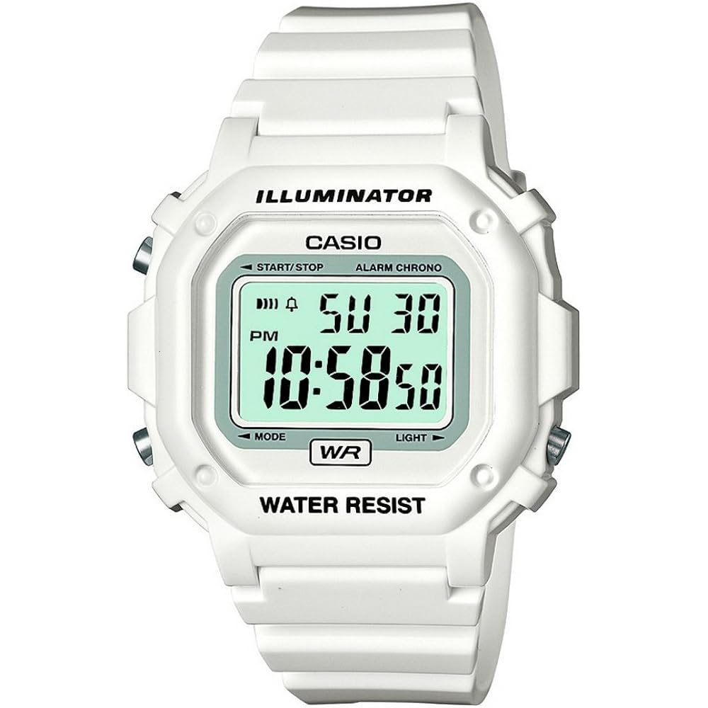 Casio F108Wh Series | Men'S Digital Watch | Illuminator | Water Resistant | Led Light | Daily Alarm | 1/100 Sec Stopwatch | 3 Hands (Hr, Min, Sec) | Date/Day Display | Daily Alarm | 7 Year Battery