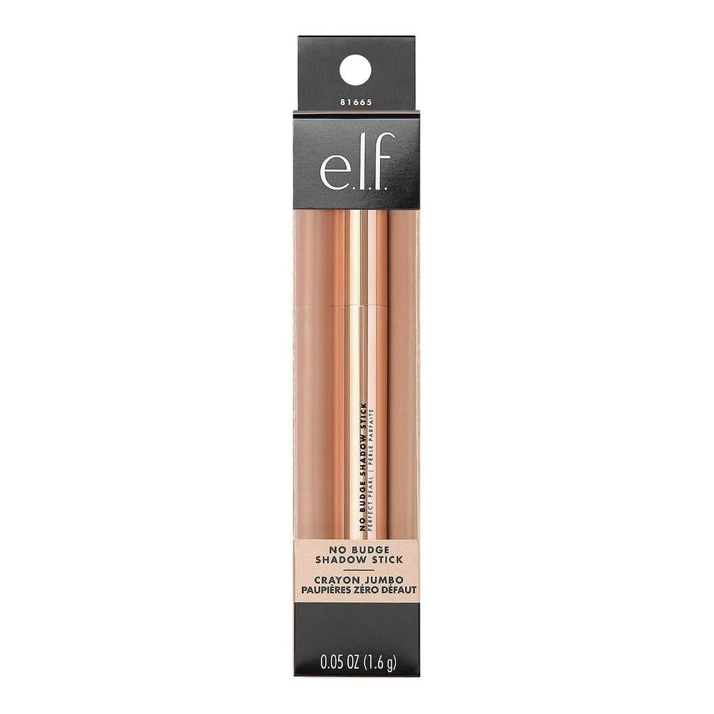 E.L.F. No Budge Shadow Stick, Long-Lasting Cream Eyeshadow Stick For High-Pigment, Metallic Color, Vegan & Cruelty-Free, Perfect Pearl