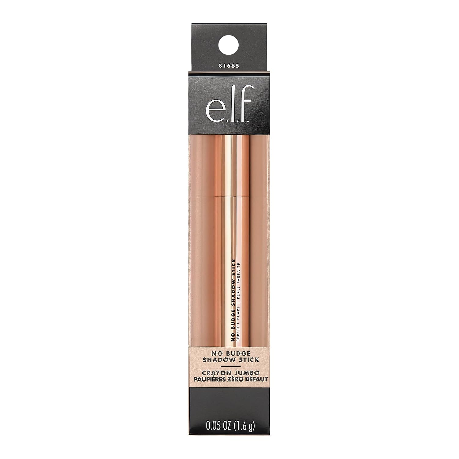 E.L.F. No Budge Shadow Stick, Long-Lasting Cream Eyeshadow Stick For High-Pigment, Metallic Color, Vegan & Cruelty-Free, Perfect Pearl