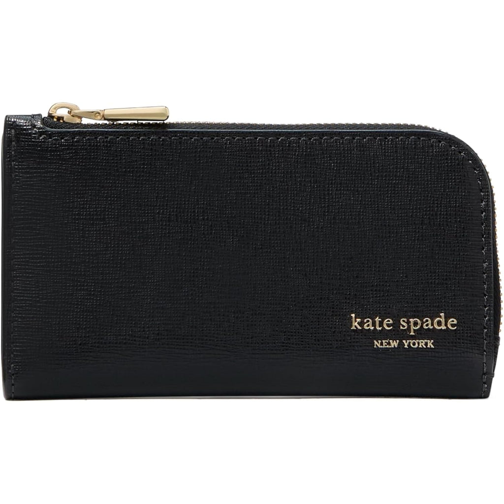 kate spade new york Devin I Love You Script Embossed Leather Small Slim Bifold Wallet