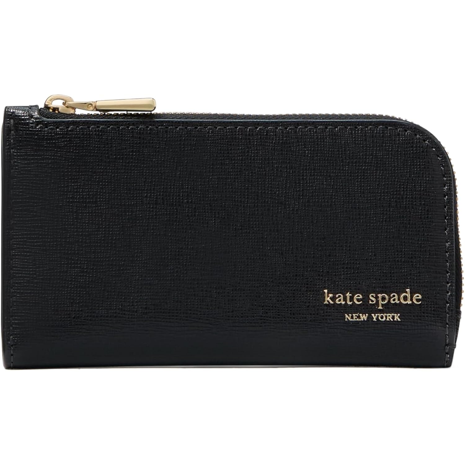 kate spade new york Devin I Love You Script Embossed Leather Small Slim Bifold Wallet
