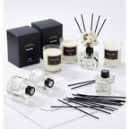 Real Flower Reed Diffuser Set Of 3 For Bathroom Air Fresheners, Oil Defusers | Fresh Linen/Ocean/Eucalyptus & Mint Scent(1.7 Fl Oz Each Pack) Home Fragrance With 12 Stick | Shelf Decor