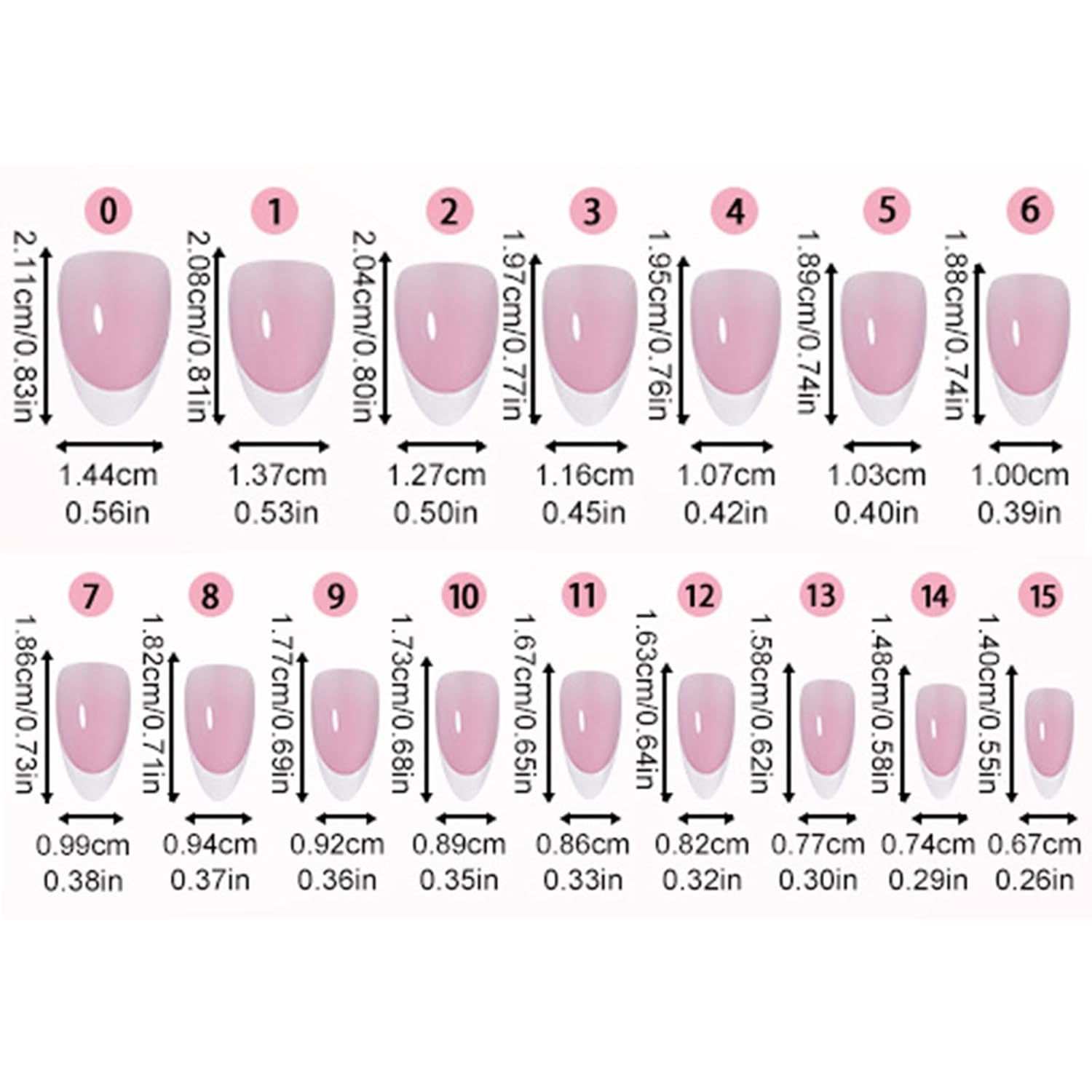 160Pcs French Tip Press on Nails Short Almond Fake Nails Glossy Acrylic False Nails Soft Gel Artificial Nails Glue on Nail for Women Girls Manicure Nail Decoration 5 Packs