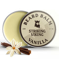 Striking Viking Beard Balm for Men - 2 oz, Vanilla Scent - Light Hold Moisturizer & Beard Conditioner for Men That Softens & Nourishes Coarse Facial Hair with Shea Butter & Tea Tree Oil