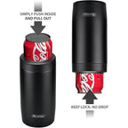 Morefeel 4-In-1 Insulated Can Cooler For 12 Oz Cans & Bottles | 304 Stainless Steel Can Holder Fits 12 Oz Slim Cans, Standard Cans, Beer Bottles & Works As A Open Cup; Dishwasher Safe