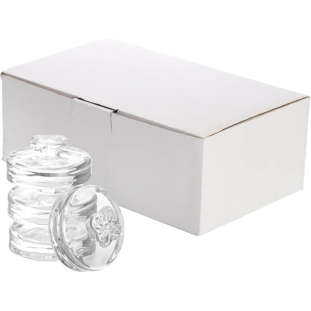 Okllen 9 Pack Glass Fermentation Glass Weights For Large Wide Mouth Mason Jars Easy Grip Handle, Dishwasher Safe