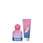 Nautica for Her Rose Island Giftset, 1.6 fl oz EDP + 2.5 fl oz Shower Gel, Notes of Lemon, Rose, and Musk, Women's Fragrance, Long Lasting, Mood-Boosting Fragrance, Vegan Formula